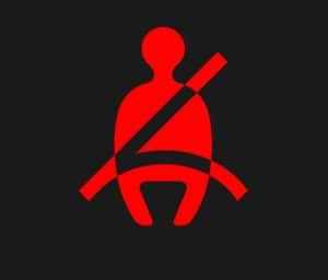 Toyota Seat belt reminder light