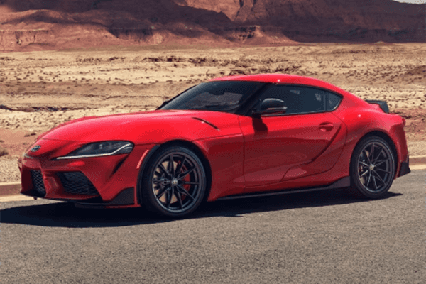 2025 Toyota GR Supra exterior view at Performance Toyota Fairfield